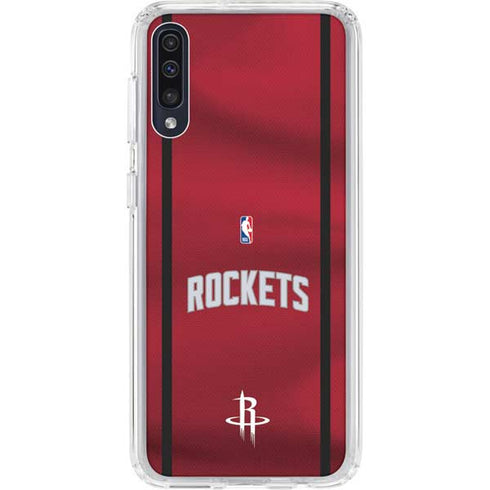 NBA Houston Rockets Jersey Galaxy A50 Clear Case